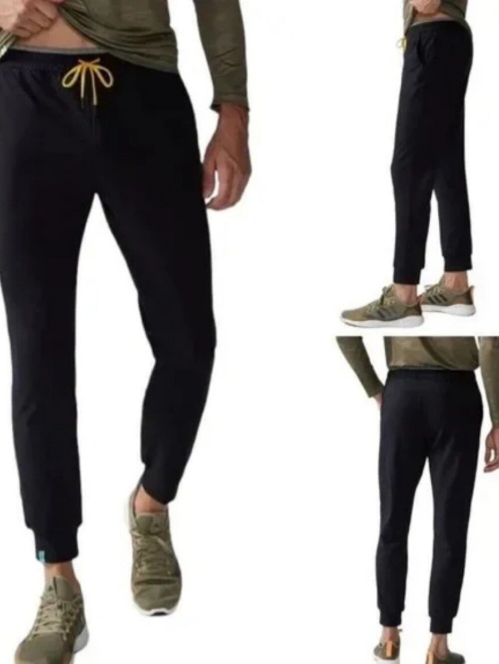Chubbies Movementum Joggers The Obsidians Black Lounge Pants Men’s Size Medium